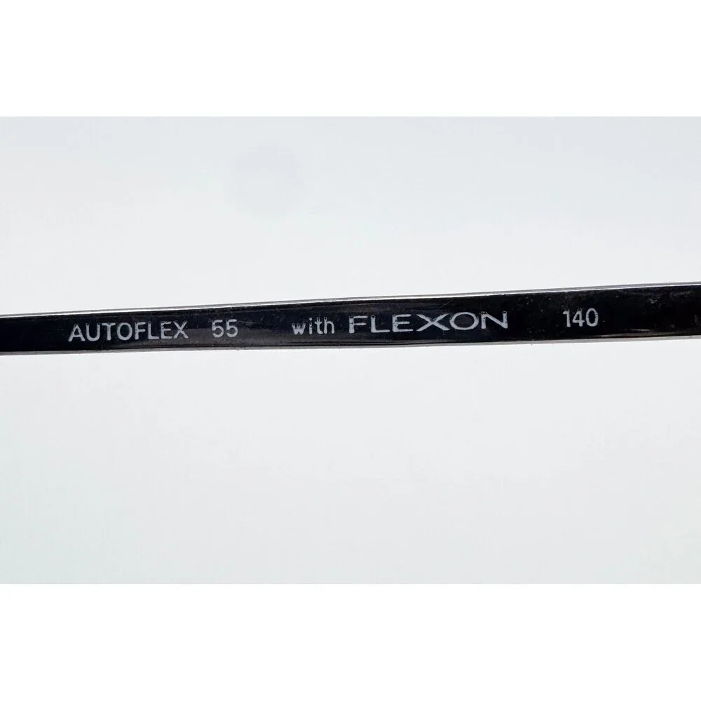 Marchon Autoflex 55 Eyeglasses Mens Gunmetal Flexon Oval Frames 53-20-140